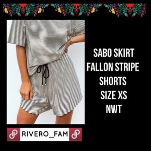 NWT | SABO SKIRT | STRIPE SHORTS